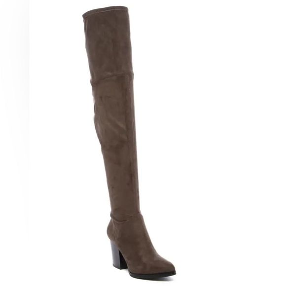 Marc Fisher Suede Leather Over the Knee Boot Women Size 7.5 - Picture 1 of 12